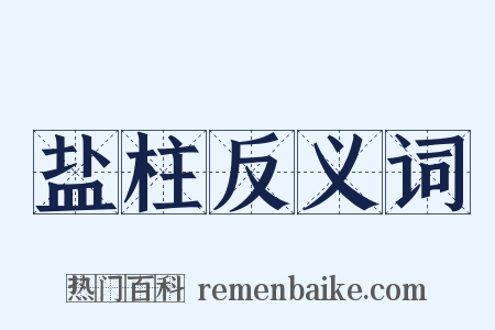 盐柱反义词是什么意思的图片